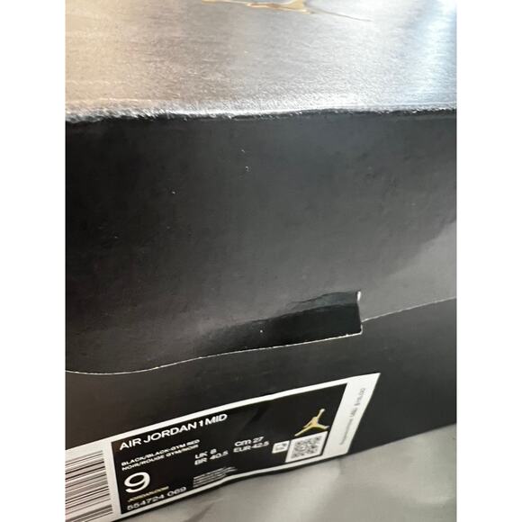 Nike Air Jordan 1 Mid Reverse Bred Retro Red 554724069 Sz 9 Box Streetwear - Picture 14 of 16